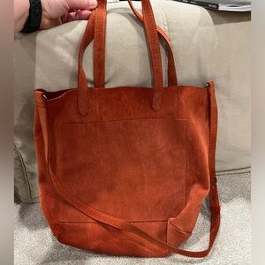 Madewell The Medium Transport Tote: Corduroy Suede Edition